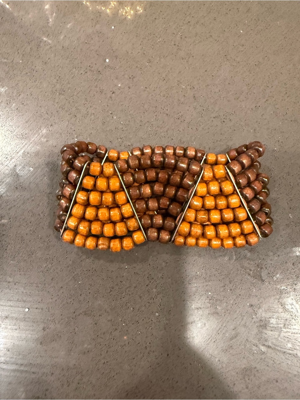 Tribal Wooden Beaded Stretchy Bracelet
